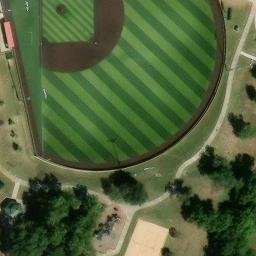 Sand Volleyball Court, Melissa, TX — aerial view