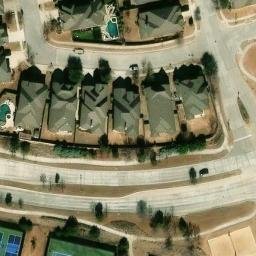 Sand Volleyball Court, Prosper, TX — aerial view