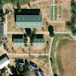 Sand Volleyball Court, Chandler, AZ — aerial view