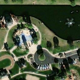 Sand Volleyball Court, Chandler, AZ — aerial view