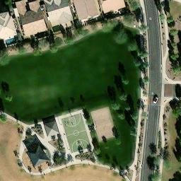 Volleyball Court, Gilbert, AZ — aerial view