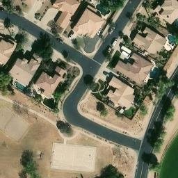 Volleyball Court, Queen Creek, AZ — aerial view