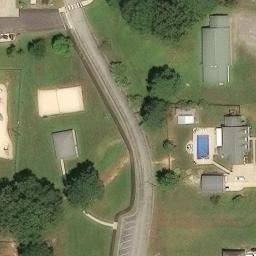 Volleyball Court, Brookwood, AL — aerial view