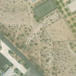 Sand Volleyball Court, Borrego Springs, CA — aerial view