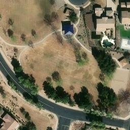 Volleyball Court, Queen Creek, AZ — aerial view