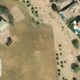 Sand Volleyball Court, Gilbert, AZ — aerial view