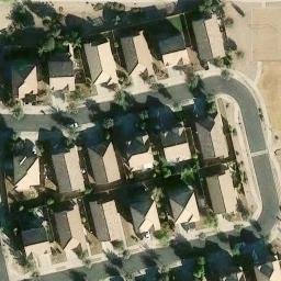 Sand Volleyball Court, Queen Creek, AZ — aerial view
