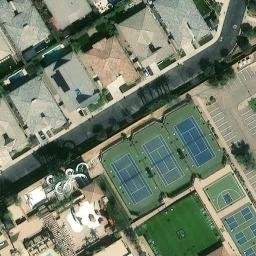 Sand Volleyball Court, Gilbert, AZ — aerial view