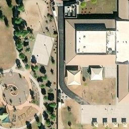 Sand Volleyball Court, Chandler, AZ — aerial view