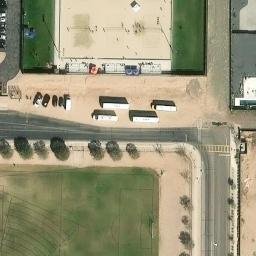 Sand Volleyball Court, Queen Creek, AZ — aerial view