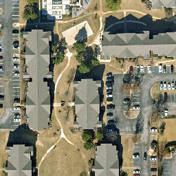 Sand Volleyball Court, Tuscaloosa, AL — aerial view