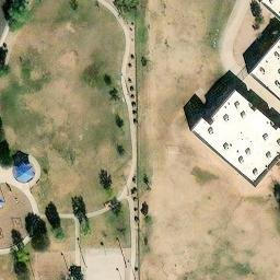 Sand Volleyball Court, Chandler, AZ — aerial view
