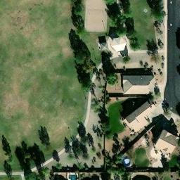 Sand Volleyball Court, Chandler, AZ — aerial view
