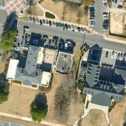 Sand Volleyball Court, Tuscaloosa, AL — aerial view