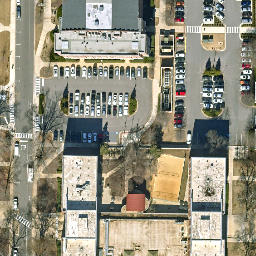 Sand Volleyball Court, Tuscaloosa, AL — aerial view