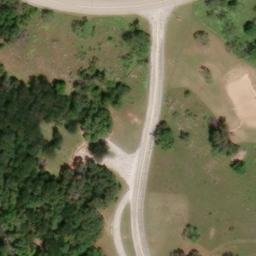 Sand Volleyball Court, Jacksboro, TX — aerial view