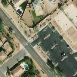 Volleyball Court, San Tan Valley, AZ — aerial view
