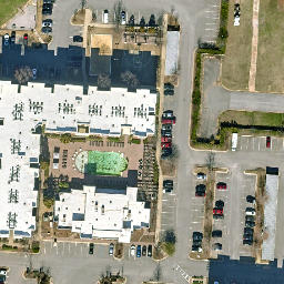 Sand Volleyball Court, Tuscaloosa, AL — aerial view