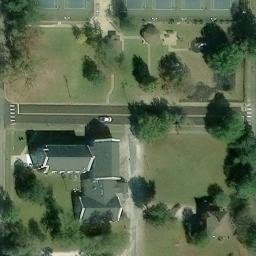 Sand Volleyball Court, Sylacauga, AL — aerial view