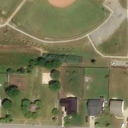 Sand Volleyball Court, Vance, AL — aerial view