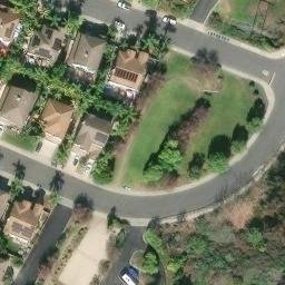 Sand Volleyball Court, Carlsbad, CA — aerial view