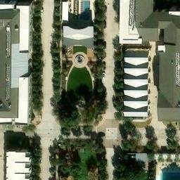 Sand Volleyball Court, Allen, TX — aerial view