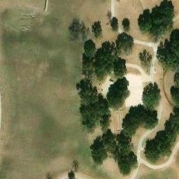 Sand Volleyball Court, The Trails of Frisco, TX — aerial view