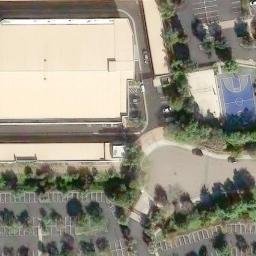Sand Volleyball Court, Lake San Marcos, CA — aerial view