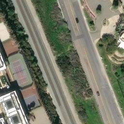 Sand Volleyball Court, Carlsbad, CA — aerial view