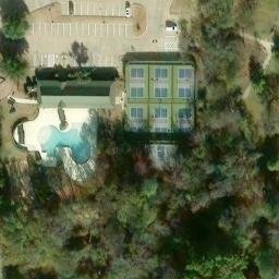 Sand Volleyball Court, Allen, TX — aerial view