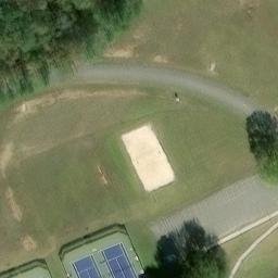 Volleyball Court, Montevallo, AL — aerial view