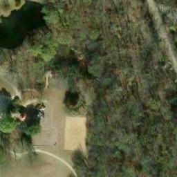 Sand Volleyball Court, Allen, TX — aerial view