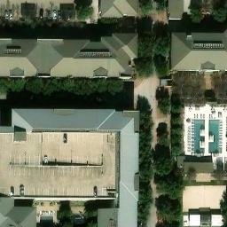 Sand Volleyball Court, The Colony, TX — aerial view