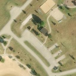 Sand Volleyball Court, The Colony, TX — aerial view