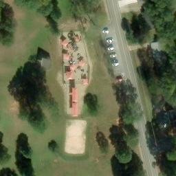 Volleyball Court, Milledgeville, GA — aerial view