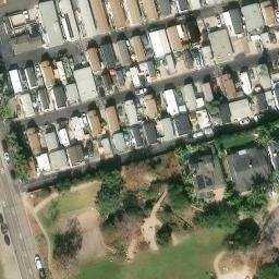Sand Volleyball Court, Encinitas, CA — aerial view