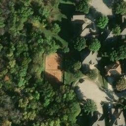 Sand Volleyball Court, The Colony, TX — aerial view