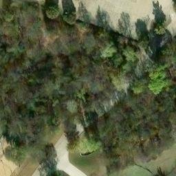 Sand Volleyball Court, Allen, TX — aerial view