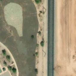 Sand Volleyball Court, Maricopa, AZ — aerial view