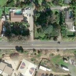 Sand Volleyball Court, Solana Beach, CA — aerial view