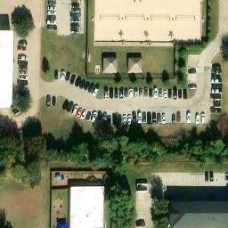 Sand Volleyball Court, Lewisville, TX — aerial view