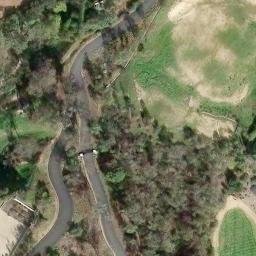 Sand Volleyball Court, Rancho Santa Fe, CA — aerial view