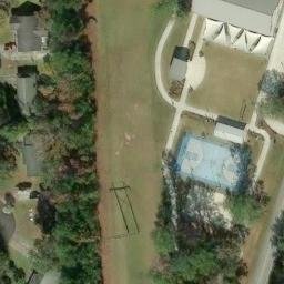 Eubanks Volleyball Court — aerial view