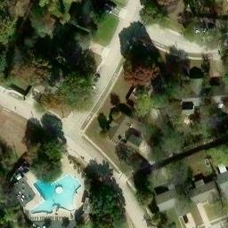 Sand Volleyball Court, Plano, TX — aerial view