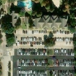 Sand Volleyball Court, Richardson, TX — aerial view