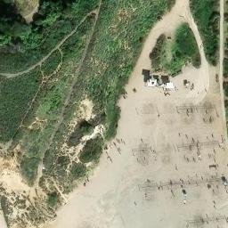 Del Mar Beach Volleyball Courts — aerial view