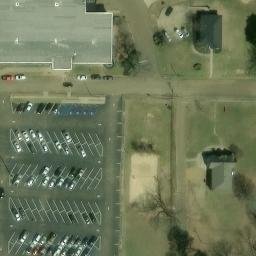 Sand Volleyball Court, Goodman, MS — aerial view