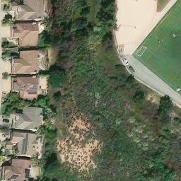 Sand Volleyball Court, Fairbanks Ranch, CA — aerial view