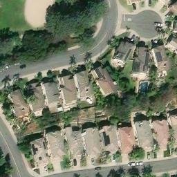Sand Volleyball Court, Del Mar, CA — aerial view