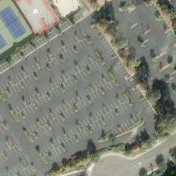 Sand Volleyball Court, Rancho Penasquitos, CA — aerial view